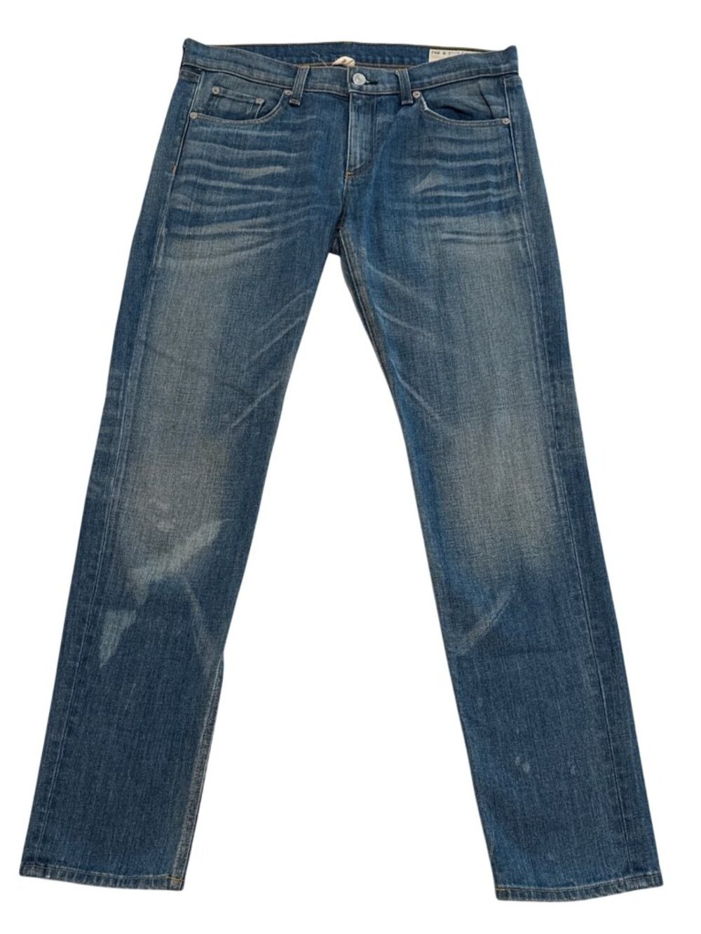 Rag & Bone The Dre Womens Slim Boyfriend Jeans Size 30 Medium Wash